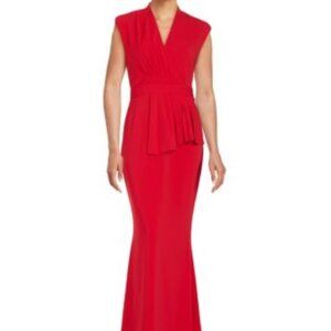 Badgley Mischka Red Black-Tie Formal Gown | Prom, Wedding | Size 4
